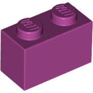 LEGO® los onderdeel Steen in kleur Magenta 3004