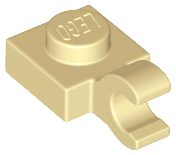 LEGO® los onderdeel Plaat Aangepast in kleur Geelbruin 61252