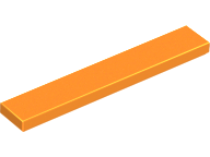 LEGO® los onderdeel Tegel Algemeen in kleur Oranje 6636
