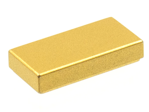 LEGO® los onderdeel Tegel Algemeen Metallic Gold 3069b