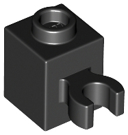 LEGO® los onderdeel Steen Aangepast in kleur Zwart 60475b
