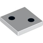 LEGO® los onderdeel Tegel met Motief Wit 3068bpb0192