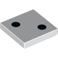 LEGO® los onderdeel Tegel met Motief Wit 3068bpb0192