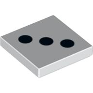 Plaatje in Gallery viewer laden, LEGO® los onderdeel Tegel met Motief Wit 3068bpb0290
