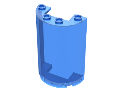 LEGO® los onderdeel Cilinder Doorzichtig Donkerblauw 85941