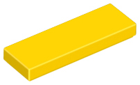 LEGO® los onderdeel Tegel Algemeen in kleur Geel 63864