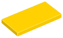 LEGO® los onderdeel Tegel Algemeen in kleur Geel 87079