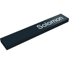 Tegel met Motief Tegel 1 x 6 met 'Solomon' patroon - Set 21004 in Zwart