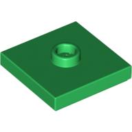 LEGO® los onderdeel Plaat Aangepast in kleur Groen 87580