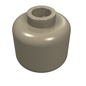 LEGO® los onderdeel Hoofd in kleur Donker Geelbruin 3626b