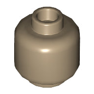 LEGO® los onderdeel Hoofd in kleur Donker Geelbruin 3626c