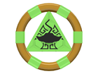 LEGO® onderdeel Ring Doorschijnend Helder Groen 87748pb05