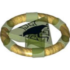 LEGO® onderdeel Ring Doorschijnend Helder Groen 87748pb05