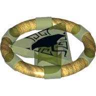 LEGO® onderdeel Ring Doorschijnend Helder Groen 87748pb05