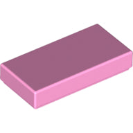 LEGO® los onderdeel Tegel Algemeen in kleur Fel Roze 3069b