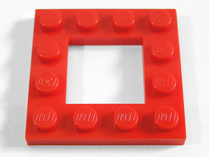 LEGO® los onderdeel Plaat Aangepast in kleur Rood 64799