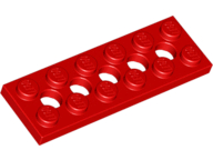 Plaatje in Gallery viewer laden, LEGO® los onderdeel Technische Plaat in kleur Rood 32001