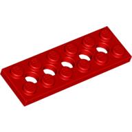 LEGO® los onderdeel Technische Plaat in kleur Rood 32001