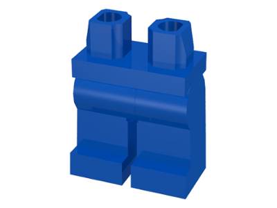 LEGO® los onderdeel Benen in kleur Blauw 970c00