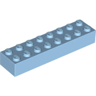Plaatje in Gallery viewer laden, LEGO® los onderdeel Steen in kleur Maersk Blue 3007