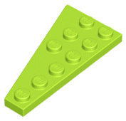 LEGO® los onderdeel Wig Plaat in kleur Limoen 54383