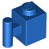 Plaatje in Gallery viewer laden, LEGO® los onderdeel Steen Aangepast in kleur Blauw 2921