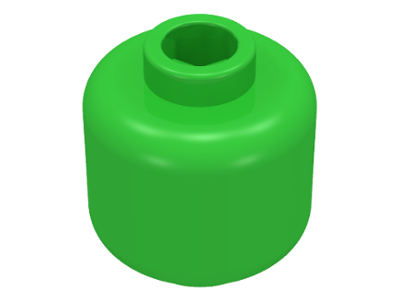 LEGO® los onderdeel Hoofd in kleur Fel Groen 3626b