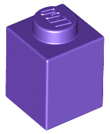 LEGO® los onderdeel Steen in kleur Donkerpaars 3005
