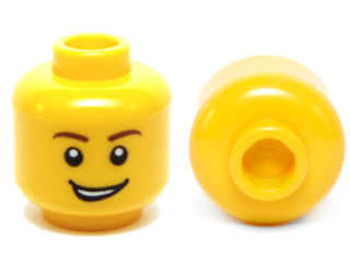 LEGO® los onderdeel Hoofd in kleur Geel 3626cpb0405