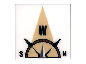 LEGO® los onderdeel Tegel met Motief Wit 3068bpb0357