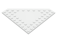 Plaatje in Gallery viewer laden, LEGO® los onderdeel Wig Plaat in kleur Wit 92584
