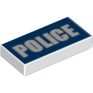 LEGO® los onderdeel Tegel met Motief Wit 3069bpb0139