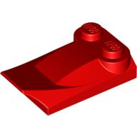 LEGO® los onderdeel Dakpan Gebogen in kleur Rood 47456
