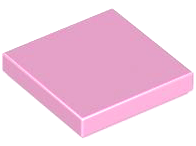 LEGO® los onderdeel Tegel Algemeen in kleur Fel Roze 3068b