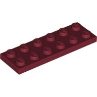 LEGO® los onderdeel Plaat Algemeen in kleur Donkerrood 3795
