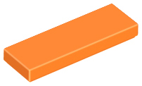 LEGO® los onderdeel Tegel Algemeen in kleur Oranje 63864