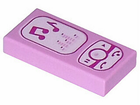 LEGO® los onderdeel Tegel met Motief Fel Roze 3069bpb0175