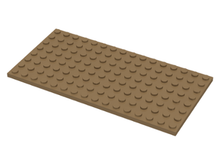 Plaatje in Gallery viewer laden, LEGO® los onderdeel Plaat Algemeen Donker Geelbruin 92438