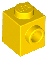 LEGO® los onderdeel Steen Aangepast in kleur Geel 87087