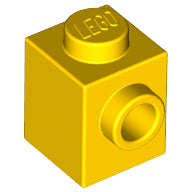 Plaatje in Gallery viewer laden, LEGO® los onderdeel Steen Aangepast in kleur Geel 87087