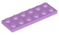 Plaatje in Gallery viewer laden, LEGO® los onderdeel Plaat Algemeen Medium Lavendel 3795