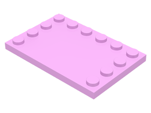 LEGO® los onderdeel Tegel Aangepast in kleur Fel Roze 6180