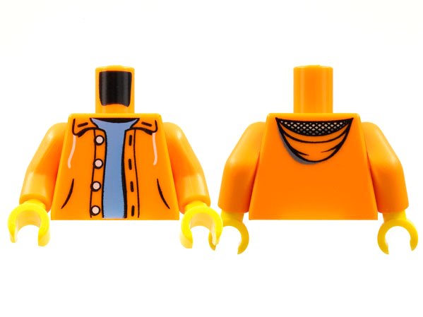 LEGO® los onderdeel Lijf met Motief Oranje 973pb0906c01