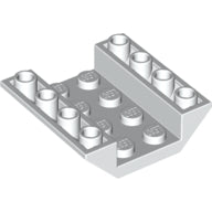 LEGO® los onderdeel Dakpan Omgekeerd in kleur Wit 4854