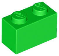 LEGO® los onderdeel Steen in kleur Fel Groen 3004