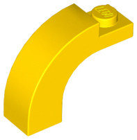 LEGO® los onderdeel Steen Boog in kleur Geel 6005