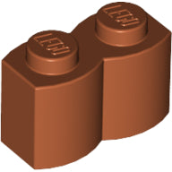LEGO® los onderdeel Steen Aangepast Donker Oranje 30136