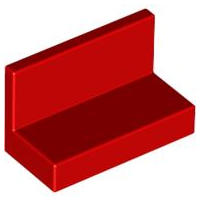 LEGO® los onderdeel Paneel in kleur Rood 4865