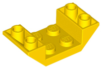 LEGO® los onderdeel Dakpan Omgekeerd in kleur Geel 4871