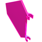 LEGO® los onderdeel Vlag Doorzichtig Donkerroze 51000